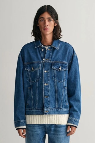 Chaqueta relaxed - Azul denim