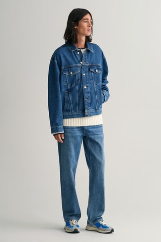 Chaqueta relaxed - Azul denim