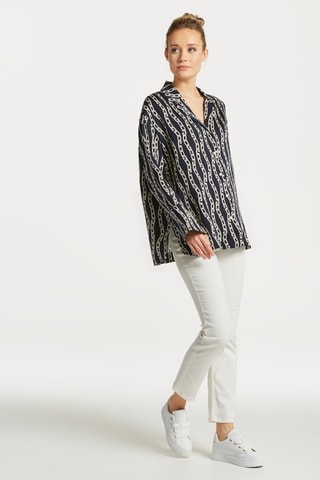 Camisa relaxed - Azul marino