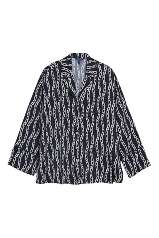 Camisa relaxed - Azul marino