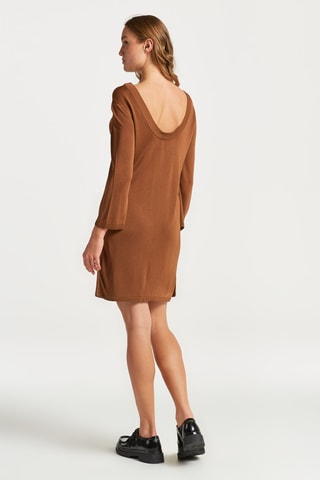 Vestido relaxed - Marrón