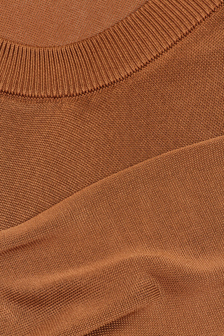 Vestido relaxed - Marrón