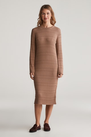 Vestido jersey relaxed - Marrón