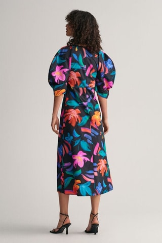 Vestido midi slim fit - Negro