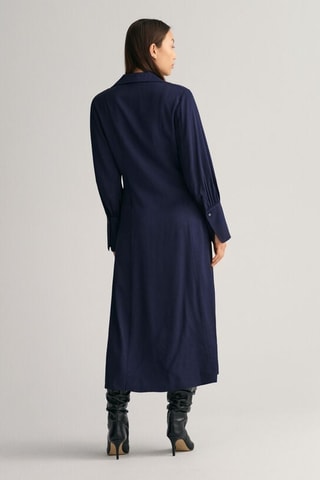 Vestido midi slim fit - Azul marino