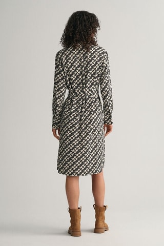 Vestido camisero relaxed - Negro