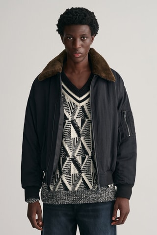 Cazadora oversize - Negro