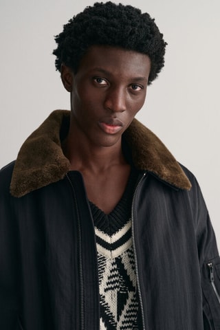 Cazadora oversize - Negro