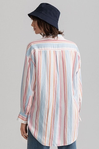 Camisa de lino - Rosa y blanco