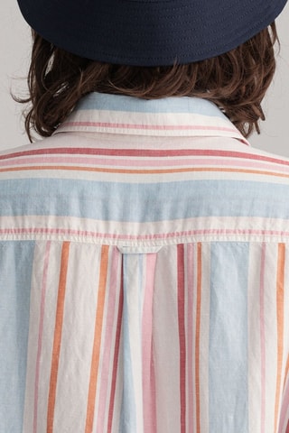 Camisa de lino - Rosa y blanco