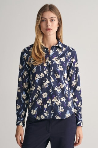 Camisa regular fit - Azul marino