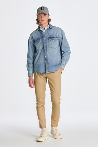 Camisa oversize - Azul claro