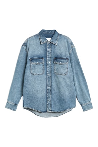 Camisa oversize - Azul claro