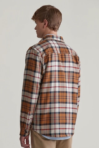Sobrecamisa regular fit - Marrón