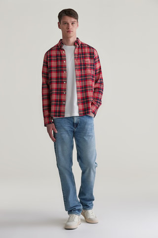 Camisa regular fit - Rojo