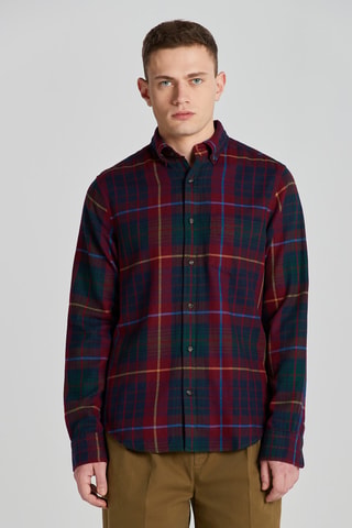 Camisa regular fit - Burdeos