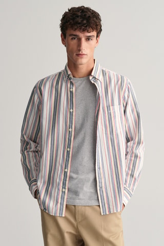 Camisa regular fit de algodón orgánico - Blanco