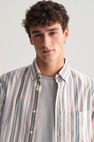 Camisa regular fit de algodón orgánico - Blanco