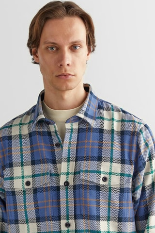 Sobrecamisa regular fit - Azul
