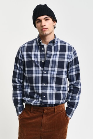 Camisa regular fit - Azul