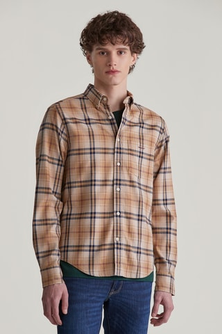 Camisa regular fit - Beige