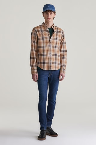 Camisa regular fit - Beige