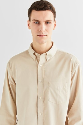 Camisa relaxed - Beige