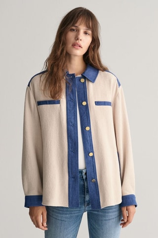 Sobrecamisa relaxed - Beige