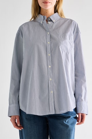 Camisa de algodón orgánico - Azul