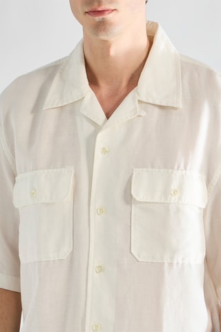 Camisa de lino - Blanco