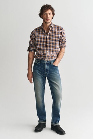 Camisa regular fit - Marrón