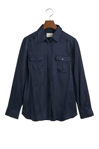 Camisa regular fit - Azul marino