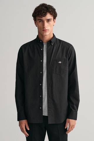 Camisa regular fit - Negro