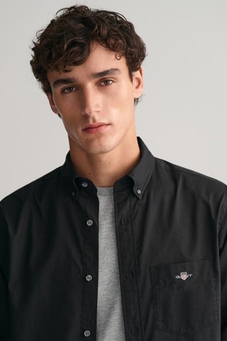 Camisa regular fit - Negro