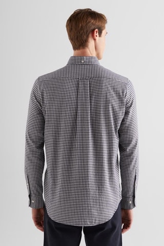 Camisa regular fit - Gris claro y antracita