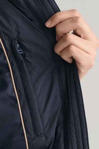 Anorak relaxed con capucha - Azul marino