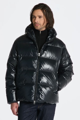 Anorak con capucha - Negro