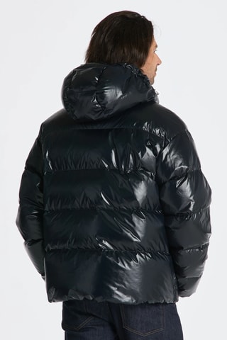 Anorak con capucha - Negro