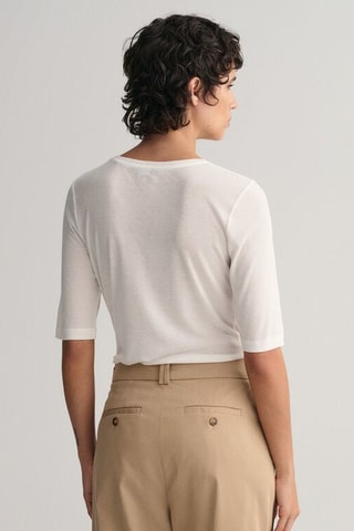 Camiseta slim fit - Crudo