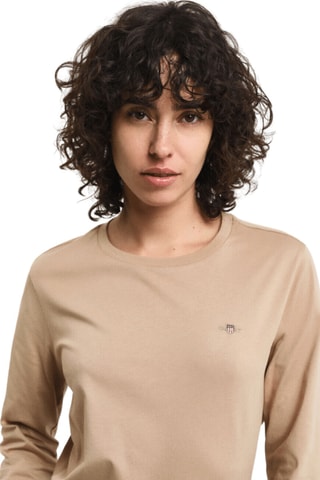 Camiseta regular fit - Beige