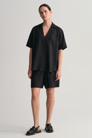 Blusa de lino - Negro