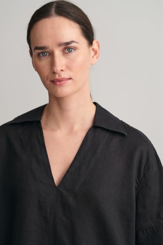 Blusa de lino - Negro