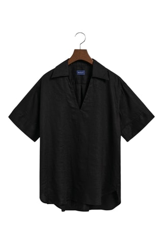 Blusa de lino - Negro