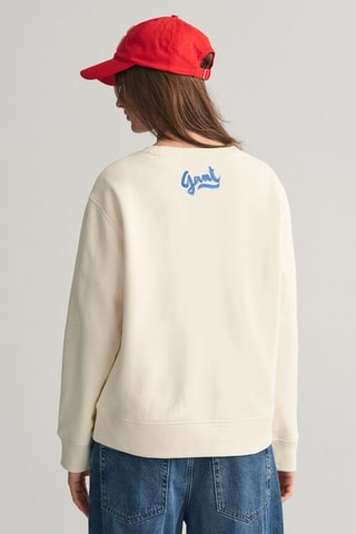 Sudadera relaxed - Crema
