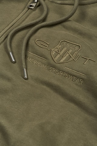 Sudadera regular fit con capucha - Caqui