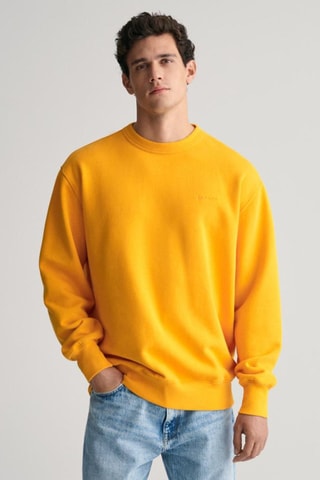Sudadera relaxed de algodón orgánico - Amarillo