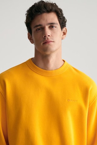 Sudadera relaxed de algodón orgánico - Amarillo