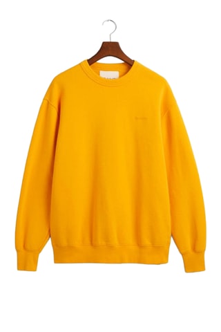 Sudadera relaxed de algodón orgánico - Amarillo