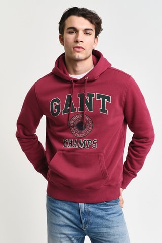Sudadera con capucha - Rojo