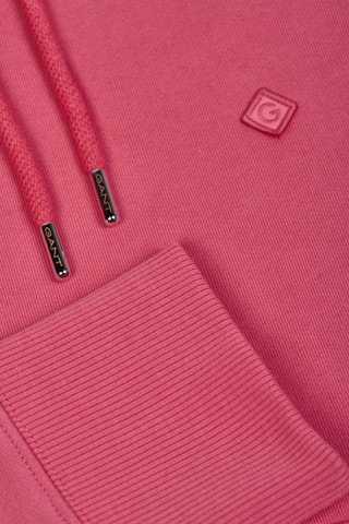 Sudadera relaxed de algodón orgánico con capucha - Rosa